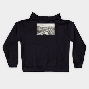 London Bridge in the 19th Century Kids Hoodie